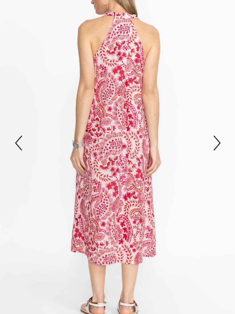 Johnny Was Lillet Linen Criss Cross Dress - Picture 3 of 16